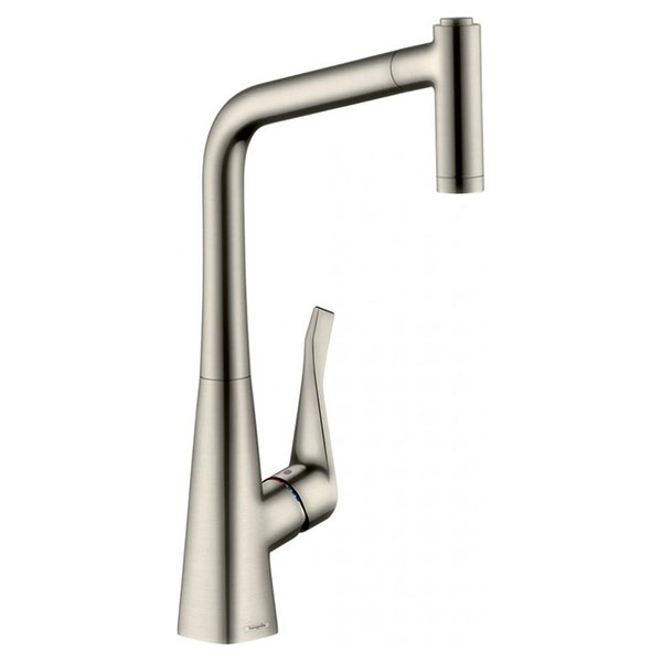 Смеситель для кухни Hansgrohe Metris M71 однорукояточный, сталь (14780800)