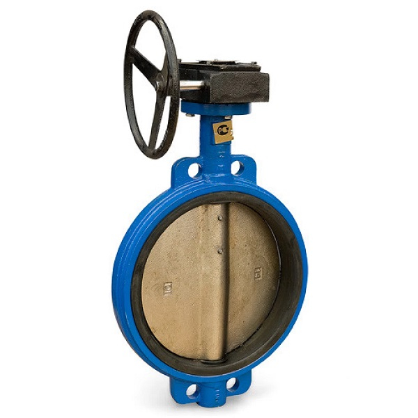 Затвор дисковый поворотный Ci DN350 PN10 межфланцевый, чугун/чугун/EPDM, с редуктором