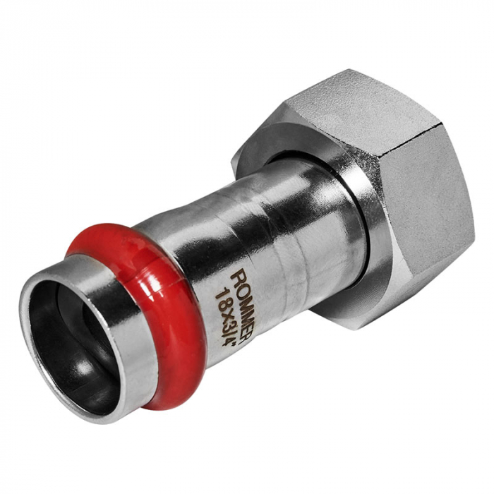 Муфта раструбная с накидной гайкой 18x3/4" Rommer