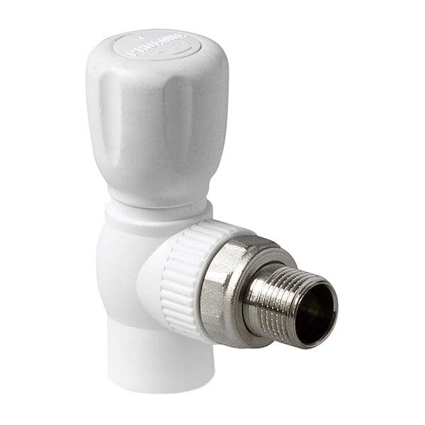 Кран радиаторный угловой PPR 25-3/4" Pro Aqua