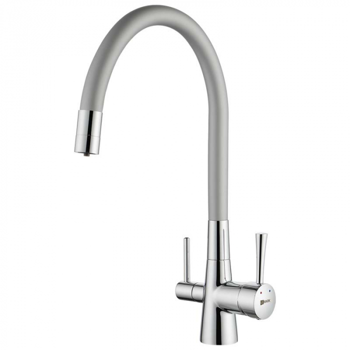 Смеситель для кухни LeMark COMFORT LM3075C-Silver однорукояточный, с переключателем на фильтр, хром/серебристый