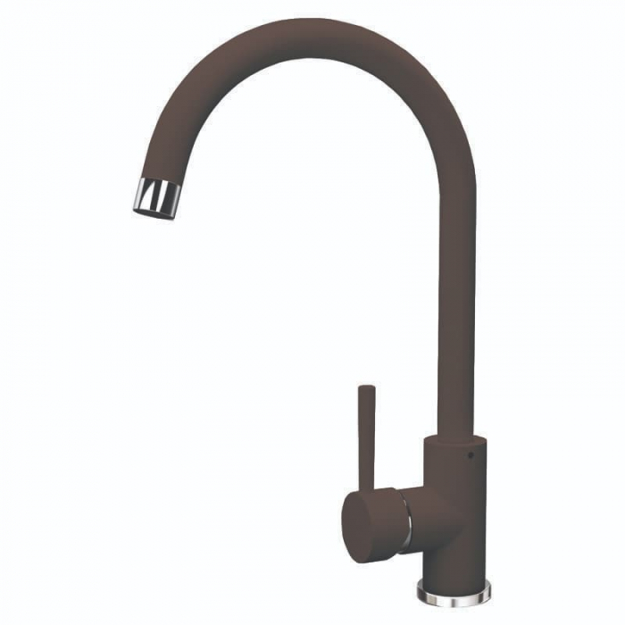 Смеситель для кухни Flortek АЛЬФА FL однорукояточный, мокко