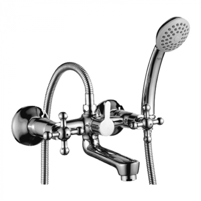 Смеситель для ванны Rossinka G02-83 двухрукояточный