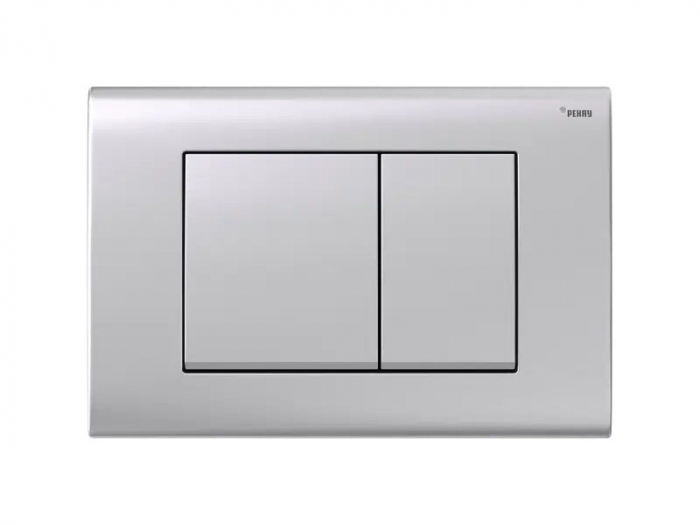 Панель смыва РЕХАУ NOVA QUAD 001 с прямоугольными клавишами, пластик, серебристый, матовый
