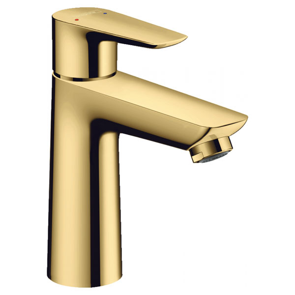 Смеситель для раковины Hansgrohe Talis E однорукояточный, 110, без сливного гарнитура, золото (71712990)
