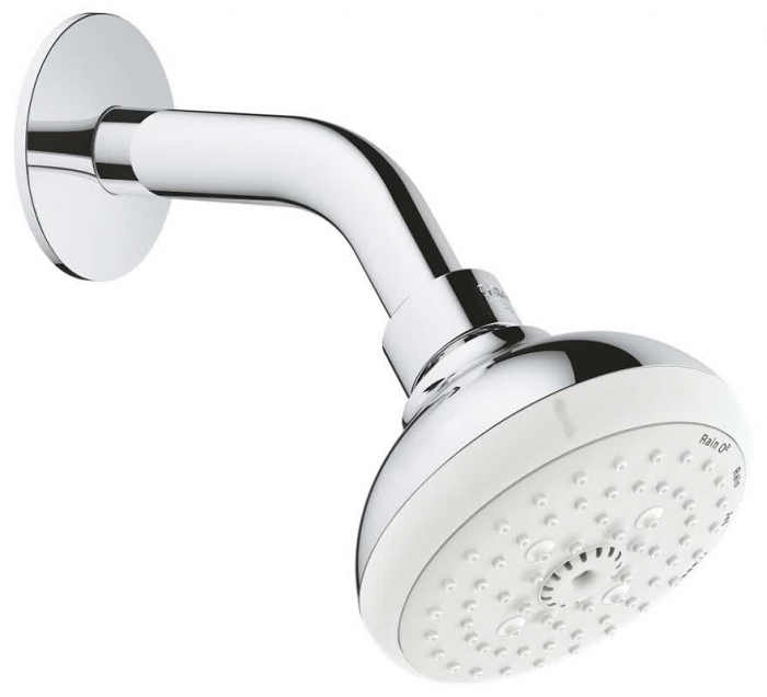 Верхний душ Grohe Tempesta 100 IV, 9,5 л/мин, c душевым кронштейном 26088001