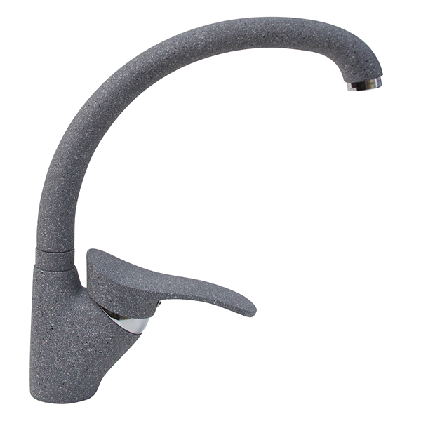 Смеситель для кухни Mixline ML-GS01 (309) однорукояточный, темно-серый