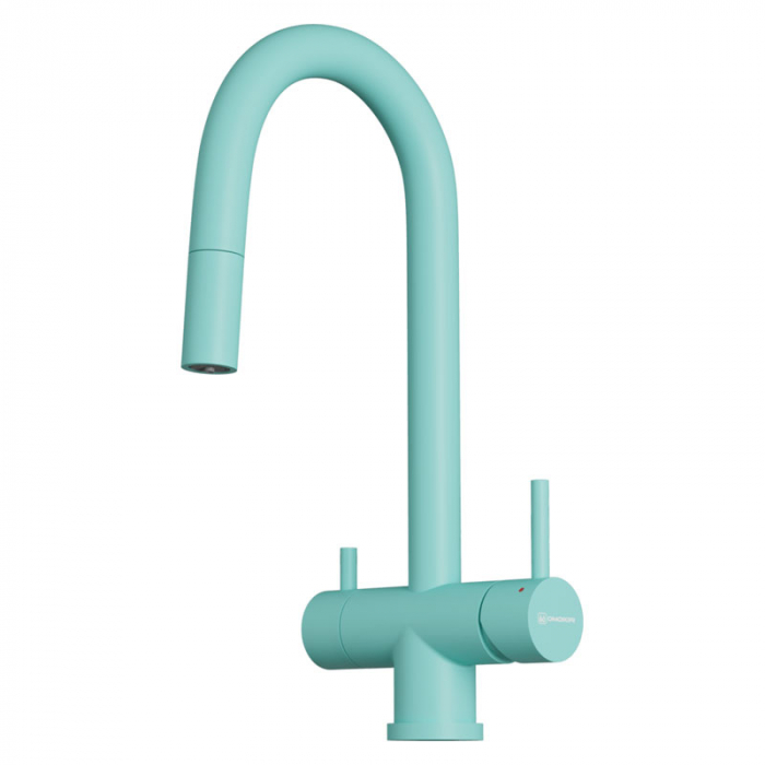 Смеситель для кухни Omoikiri AKITA-S-AZ латунь/azur blue