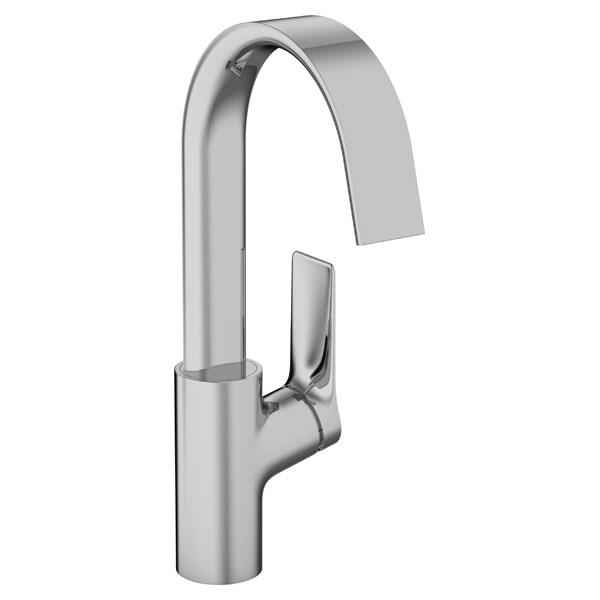 Смеситель для раковины Hansgrohe Vivenis однорукояточный, 210, поворотный излив, без сливного гарнитура, хром (75032000)