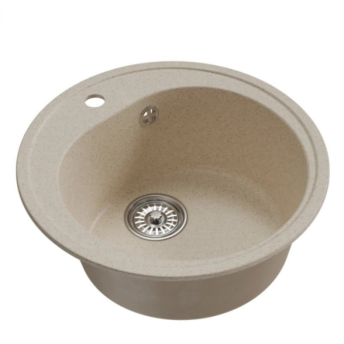 Мойка из искусственного камня MixLine КОМФОРТ МЛ-ГМ11 500/180 бежевая