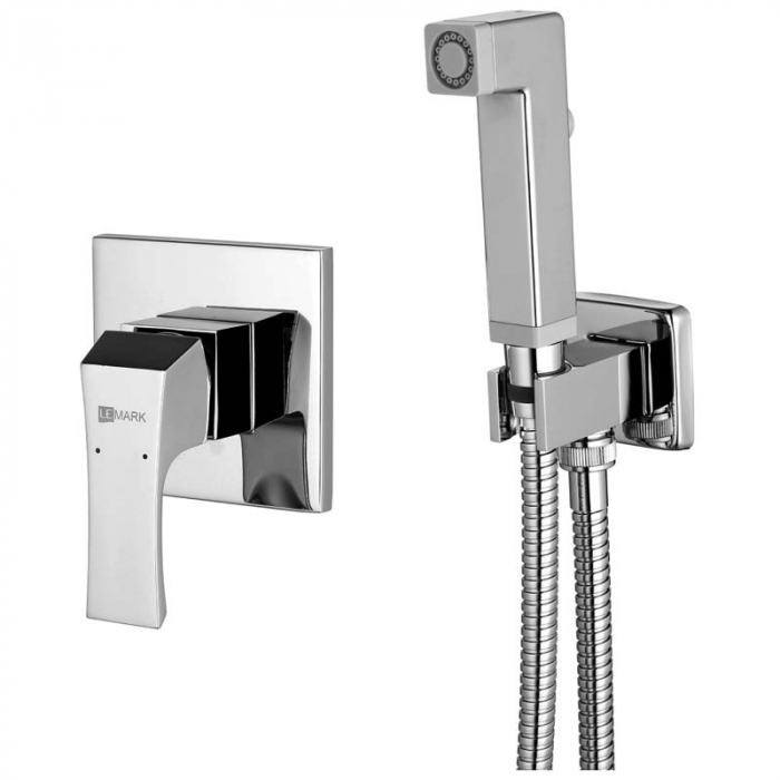 Смеситель для гигиенического душа LeMark UNIT LM4519C однорукояточный, встраиваемый в стену, хром