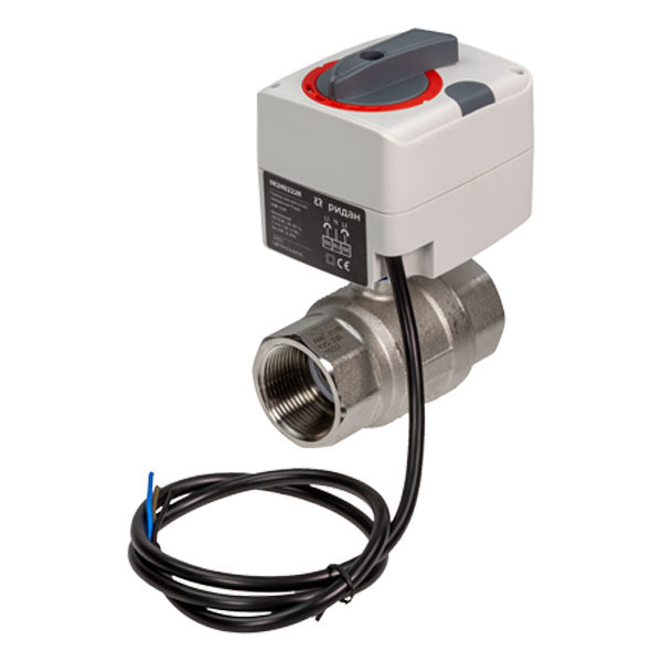 Клапан шаровой двухпозиционный Ридан AMZ-112R DN40 (Rp 1.1/2) PN40 Kvs 156