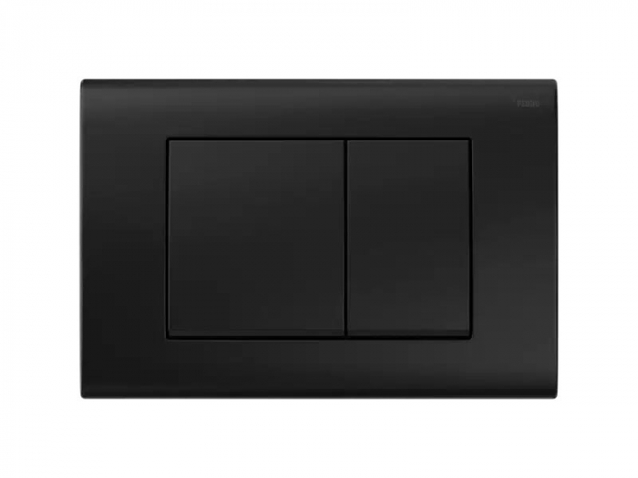 Панель смыва РЕХАУ NOVA QUAD 001 с прямоугольными клавишами, пластик, черный, матовый