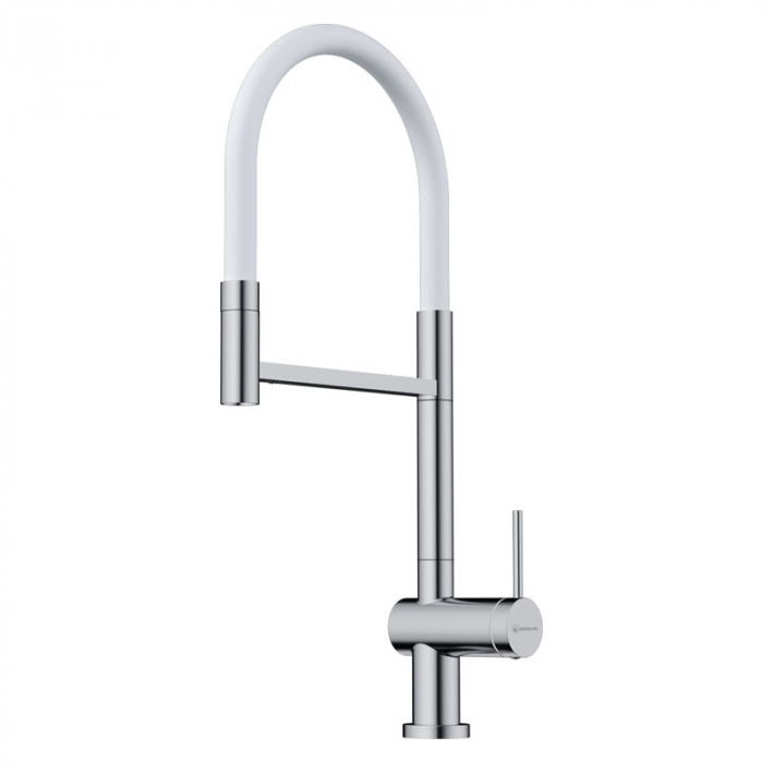 Смеситель для кухни Omoikiri KANTO-2 Plus-SB C-WH латунь/хром/белый