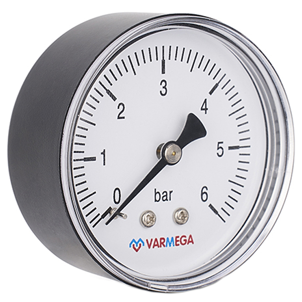 Манометр аксиальный Varmega D63 (0– 6 бар) G1/4