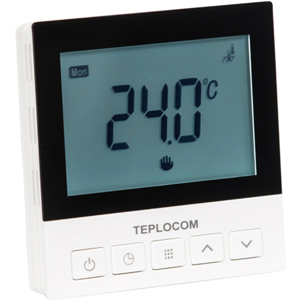 Термостат комнатный программируемый TEPLOCOM TSF-Prog-220/16A для электрического теплого пола