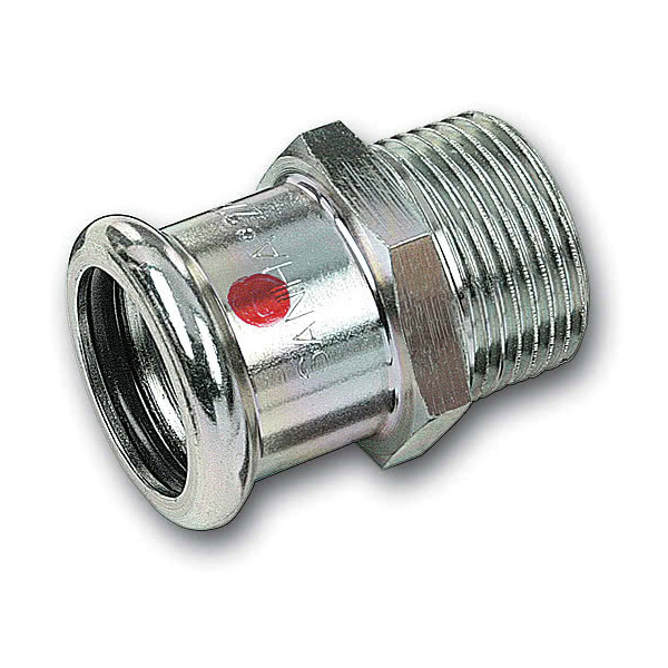 Ниппель переходной ВПр-НР 22-1/2" сталь оц. Sanha-Therm 24243G