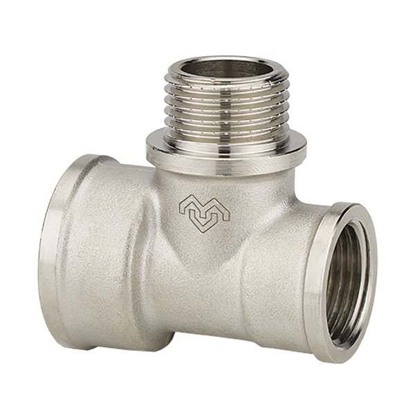 Тройник переходной ВР-НР-ВР 3/4" × 1/2" × 3/4" латунь Varmega