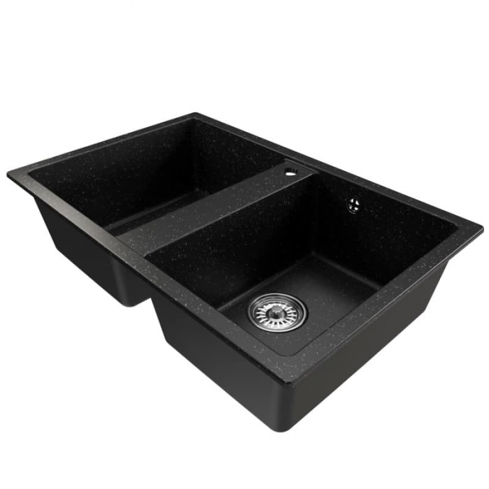 Мойка кухонная композитная MixLine ML-GM23 черная