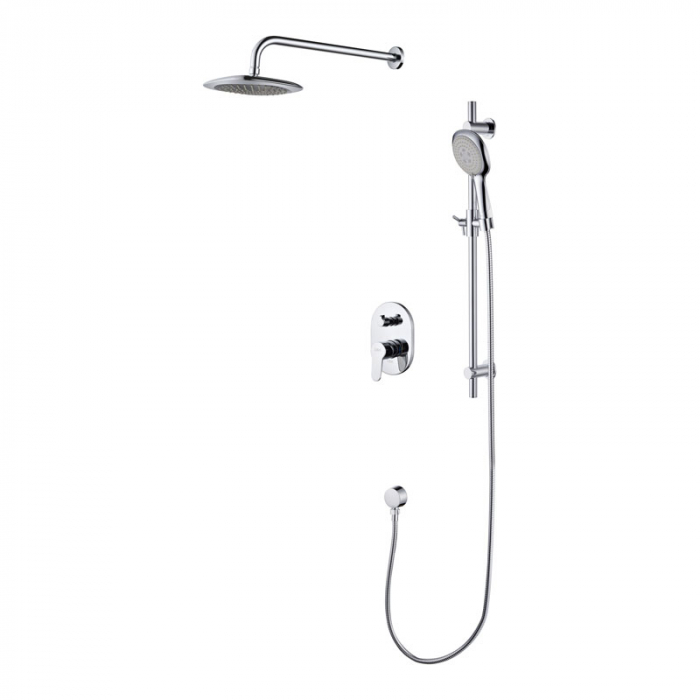 Смеситель для душа D&amp;K Rhein.Marx однорукояточный, встраиваемый в стену, с верхним душем DA1395601