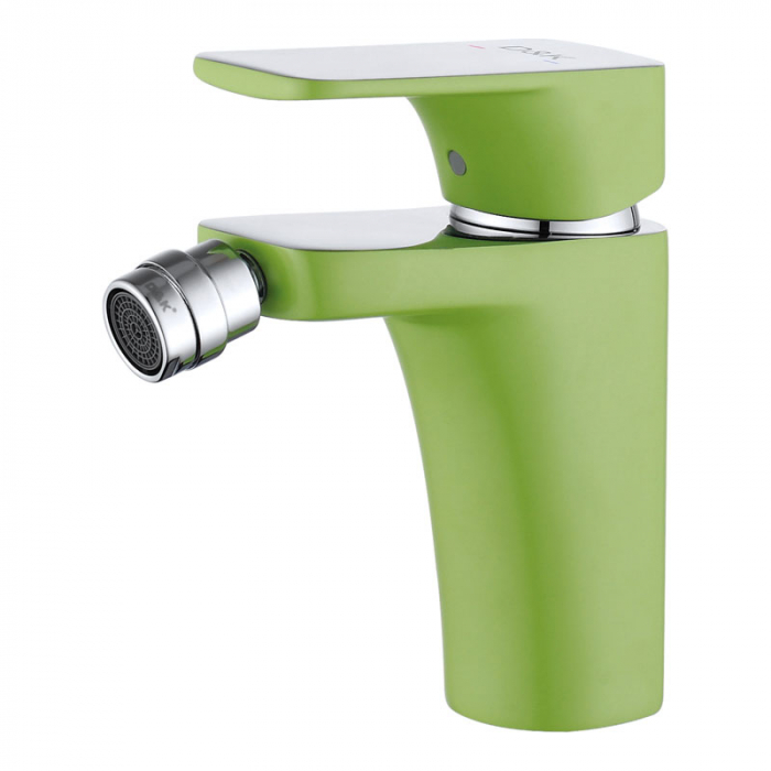 Смеситель для биде D&amp;K Berlin.Humboldt однорукояточный, зеленый/хром DA1432212