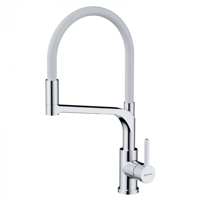 Смеситель для кухни Omoikiri SINTO 2 Plus-C-WH латунь/хром/белый