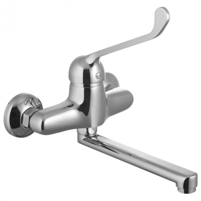 Смеситель для кухни LeMark PROJECT LM4611C однорукояточный, локтевой, настенный, хром