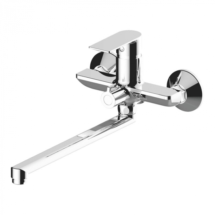 Смеситель для ванны Haiba HB22505 однорукояточный, длинный излив, хром