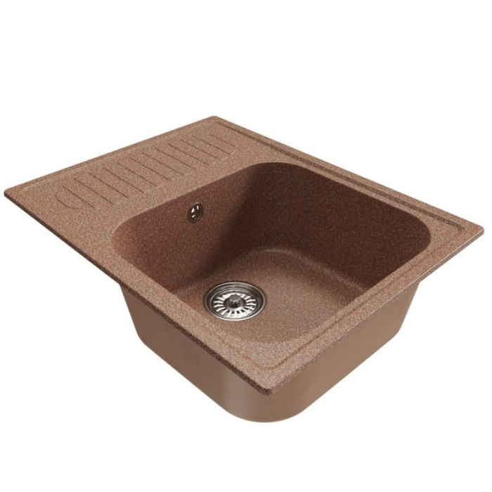Мойка из искусственного камня MixLine КОМФОРТ МЛ-ГМ18 640x490/190 терракотовая