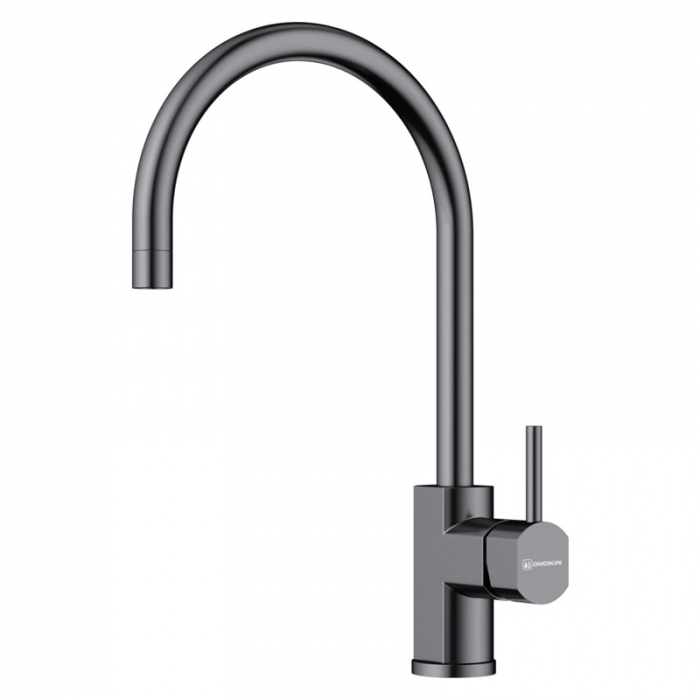 Смеситель для кухни Omoikiri WAKAYAMA-GM однорукояточный, вороненая сталь