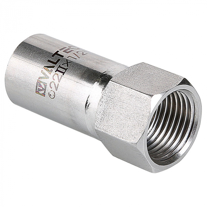 Пресс-вставка с внутренней резьбой 18 x 1/2" нерж. Valtec VTi.907.I.001804