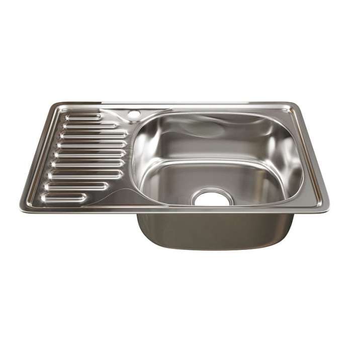 Мойка кухонная MixLine 420×660/160-0,6 R врезная, нержавеющая сталь