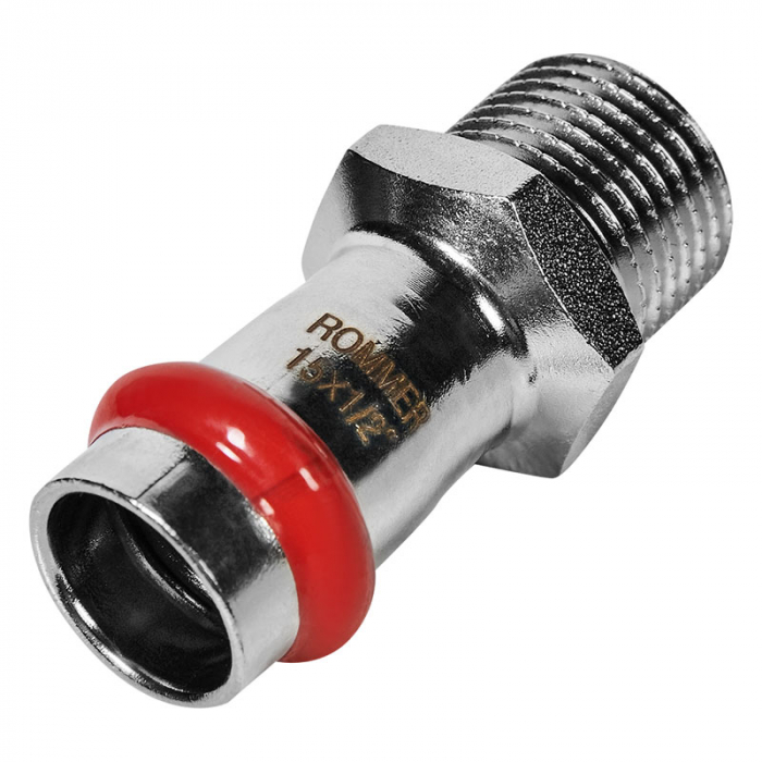 Муфта раструбная с НР 15x1/2" Rommer