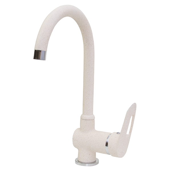 Смеситель для кухни Mixline ML-GS04 (328) однорукояточный, бежевый