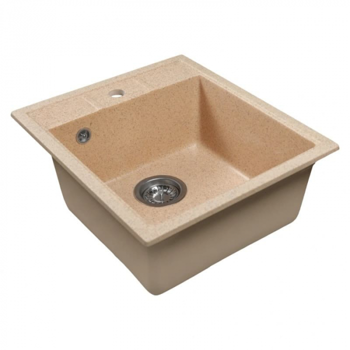 Мойка из искусственного камня MixLine СТАНДАРТ МЛ-ГМС110 497x440/175 песочный