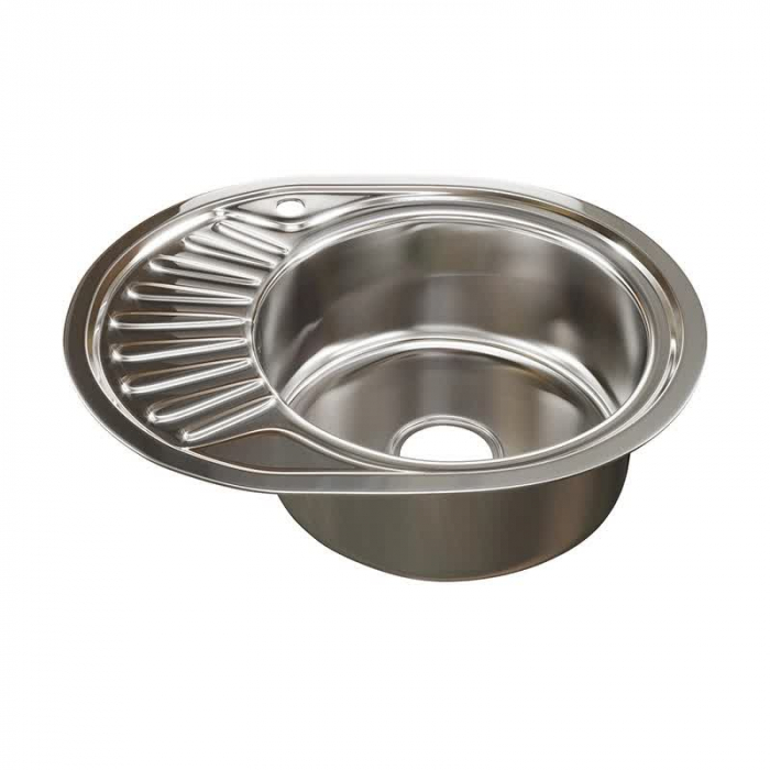 Мойка кухонная врезная MixLine 570x450/160-0,6 R нержавеющая сталь