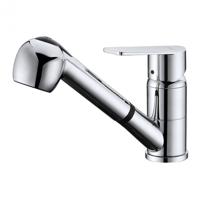 Смеситель для кухни D&amp;K Rhein.Lessing однорукояточный, с выдвижной лейкой DA1322501