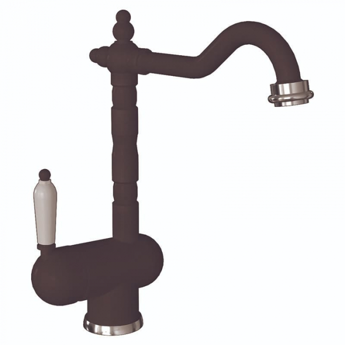 Смеситель для кухни Flortek ОДА FL однорукояточный, мокко