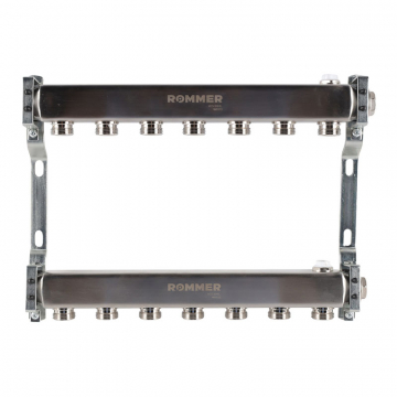 Коллекторная группа Rommer RMS-4401-000007 1"-3/4"EK×07 для радиаторной разводки