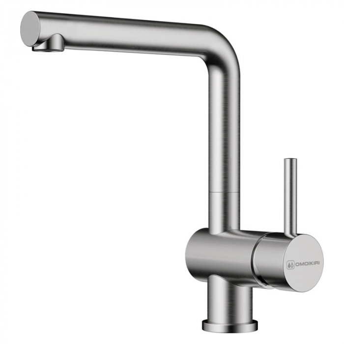 Смеситель для кухни Omoikiri TANIGAWA-BN однорукояточный, нержавеющая сталь