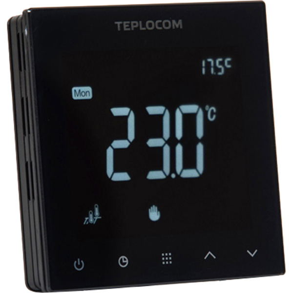 Термостат комнатный программируемый TEPLOCOM TSF-Prog/LUX для электрического теплого пола