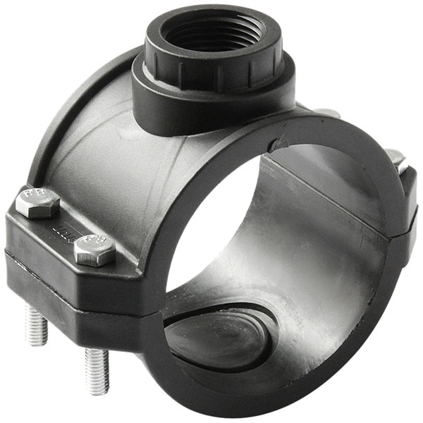 Седелка болтовая двойная ПЭ 110-1.1/2" Unio