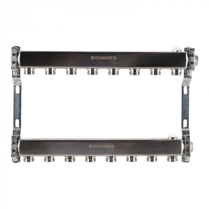 Коллекторная группа Rommer RMS-4401-000008 1"-3/4"EK×08 для радиаторной разводки