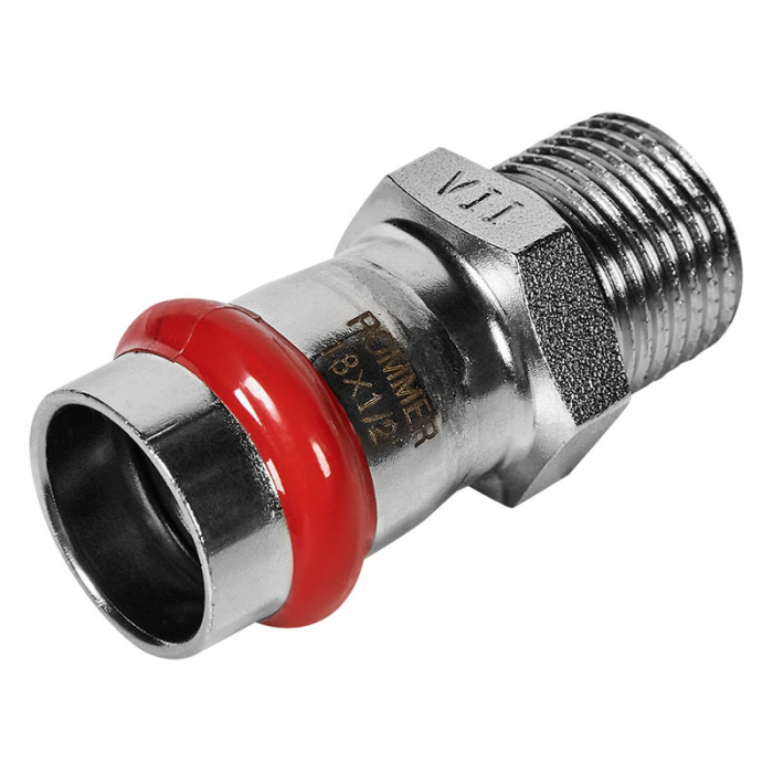 Муфта раструбная с НР 18x1/2" Rommer