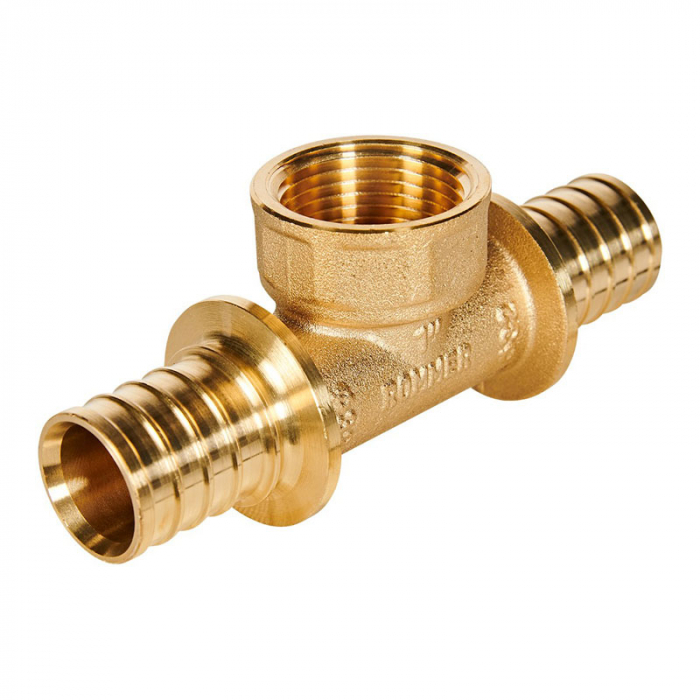Тройник аксиальный с внутренней резьбой 32-1&quot; Rommer латунь