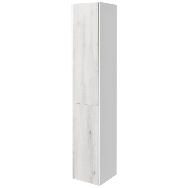 Шкаф-колонна Акватон Сакура левая ольха наварра, белый глянец 1A219903SKW8L