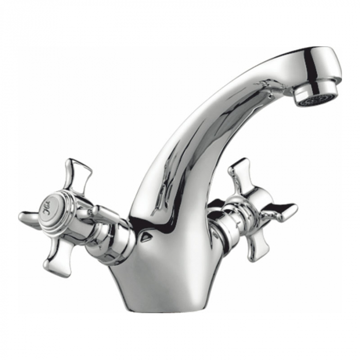 Смеситель для раковины Haiba HB1024 двухрукояточный, хром