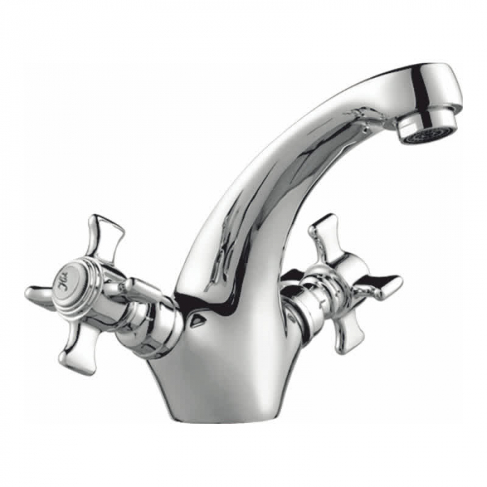 Смеситель для раковины Haiba HB1024 двухрукояточный, хром