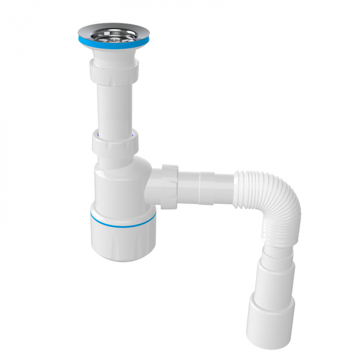 Сифон для раковины Aquanova 1052 1.1/2"×32 с г.т. 32×40/50