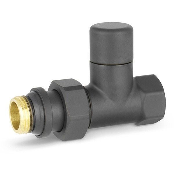 Клапан радиаторный настроечный прямой Varmega VMDV04 DN15 (1/2") черный